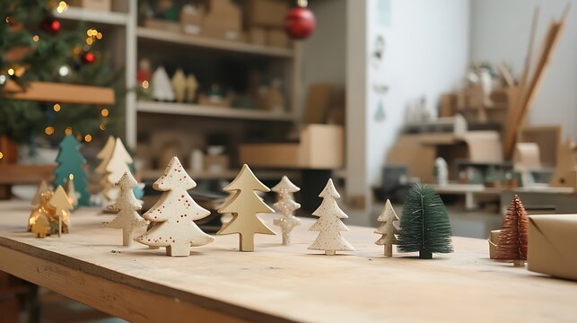DIY Christmas Ornaments Workshop Space