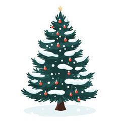 Obraz premium A highly decorative christmas tree