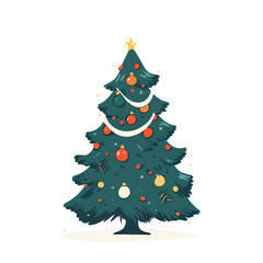 Fototapeta premium A highly decorative christmas tree