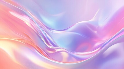 Vibrant Pastel Wave Abstract Background