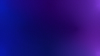 Abstract trendy grainy gradient background in blue and purple colors