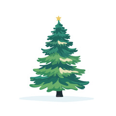 Fototapeta premium Christmas tree isolated