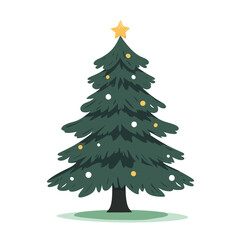 Fototapeta premium Christmas tree isolated