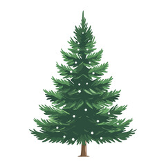 Fototapeta premium Vector of christmas tree isolated on white
