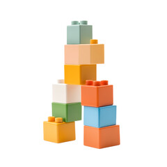 Obraz premium Colorful Building Blocks Tower