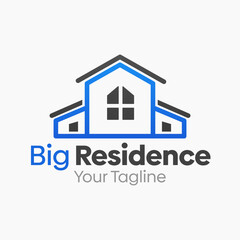 Big Residence Logo Design Template. Good for Business, Agency, Community and Organization