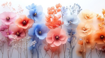 Vibrant floral arrangement featuring colorful blossoms and delicate stems.