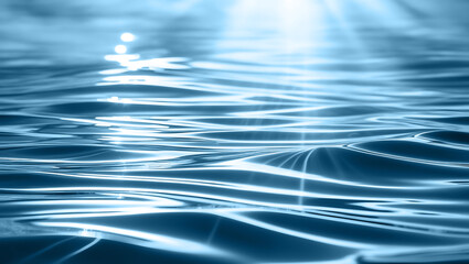 	
Blue wave abstracts or natural rippled water texture background Water waves in sunlight	
