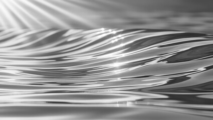 	
Grey wave abstracts or natural rippled water texture background Water waves in sunlight	

