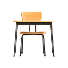 Fototapeta premium Wooden Desk and Chair