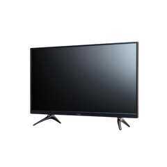 Modern TV with Black Screen