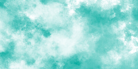 Watercolor stain with hand paint pattern on blue canvas, Abstract beautiful light blue cloudy sky clouds with stains, Creative vintage light sky blue background with various clouds and fogg.