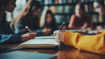 Engaged Participants in Creative Writing Workshop