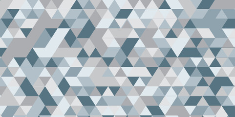 Abstract seamless pattern geometric triangle background with Origami style. light blue triangular mosaic and low polygon texture Creative Design wallpaper template background, vector illustration.	