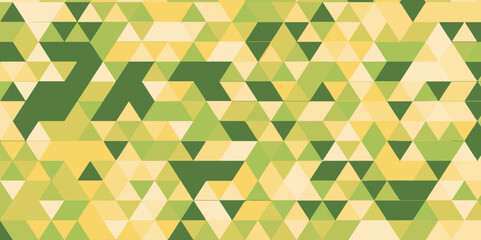 Abstract seamless pattern geometric triangle background with Origami style. Vector green triangular mosaic and low polygon texture Creative Design wallpaper template background vector illustration.	
