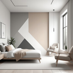 Fototapeta premium calmness of modern bedroom