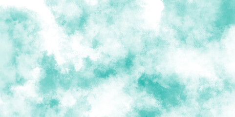 Watercolor stain with hand paint pattern on blue canvas, Abstract beautiful light blue cloudy sky clouds with stains, Creative vintage light sky blue background with various clouds and fogg.