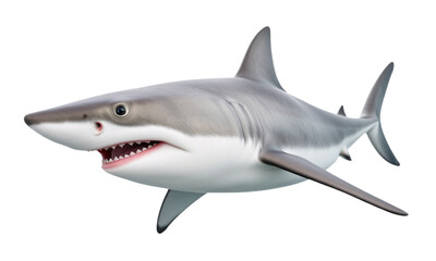 Obraz premium great white shark isolated on transparent background
