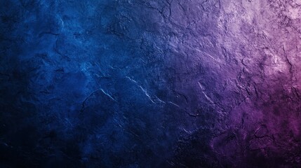 Naklejka premium Abstract gradient background with a rough texture blending shades of deep blue and purple, creating a rich, moody atmosphere.