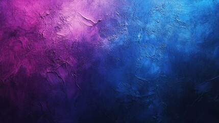 Obraz premium Abstract gradient background with a rough texture blending shades of deep blue and purple, creating a rich, moody atmosphere.