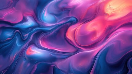 Obraz premium An abstract liquid background with fluid shapes and vibrant colors, ideal for dynamic and creative design projects.