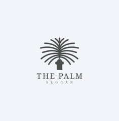 palm logo with vector design