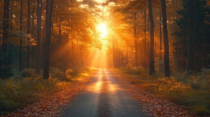 Golden Forest Path