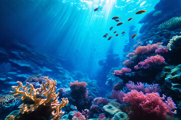 Obraz premium coral reef in sea