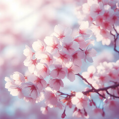 Obraz premium Springtime Sakura generative ai