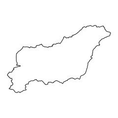 North Waziristan district map, administrative division of Pakistan. Vector illustration.