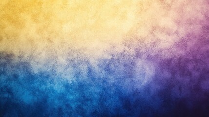 photograph of Grainy textures fading from yellow to blue and purple