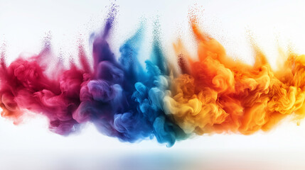 Fototapeta premium Explosion of colors, Festival of colors, Happy Holi