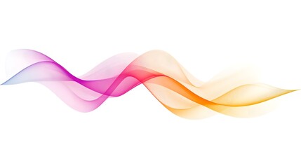 Mediation made of colorful sound waves isolated on white logo, Generative AI