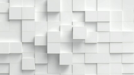 Fototapeta premium abstract cubical white background