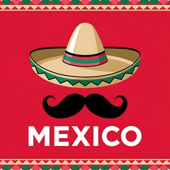 Vibrant Flat Vector Illustration of Mexican Heritage Day of The Dead ( Dia de los Muertos) Celebration