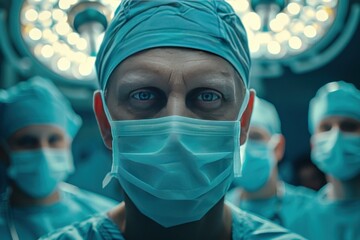 Surgeon in operating room during a complex surgery