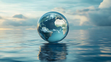 Earth planet saving water resources shortage environment ocean climate change global warming environmental friendly ecology ecological conservation supply conserve