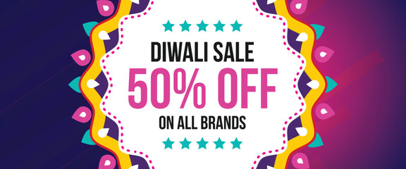 Diwali Sale Advertisement, Banner, Poster, Design vector template, Creative flyer concept, Graphic design element