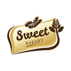 Retro Bakery and Cake  Logo Simple Icon Badge Template. Classic and Timeless Design for Bakeries, Patisseries, and Cake Shops. Hand-Drawn and Minimalist Style for Bread, Pastry, and Dessert Branding