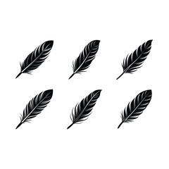 Feather vector and line art design created using generative AI for modern prints.