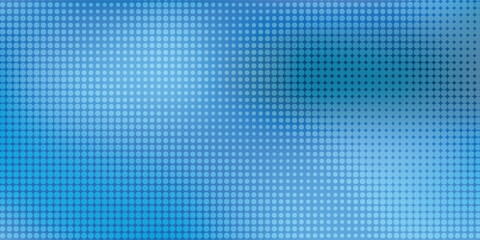 Fototapeta premium Sparkling blue disco party pattern background. Iridescent sequin mosaic texture. Abstract shining halftone wallpaper