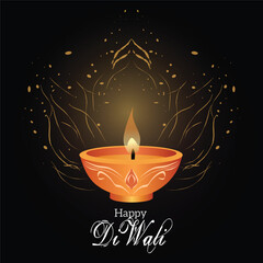 illustration of candles that light up the darkness on Diwali