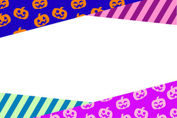 ハロウィンカラフル枠③