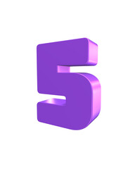 Purple Text 3D Render