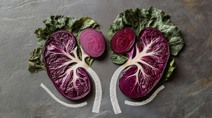 Kidney Health Visualization with Beets and Greens