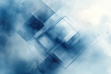 Abstract blue digital wallpaper with light spots, perfect for futuristic tech design
