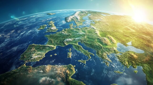 Fototapeta 10 reasons why we will thrive in Europe, AI Generative