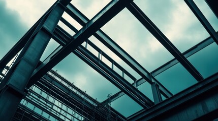 Constructions and modern buildings or skyscrapers