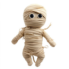 Cute Mummy character top view isolate on transparent background