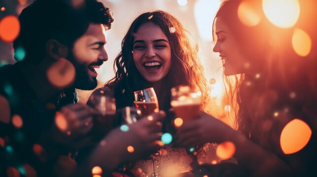 A groudp of indian sublings partying together before rakhi, soft lighting and light background, photo-realistic photography, AI Generative